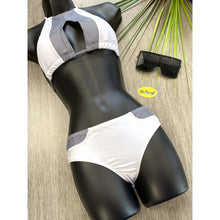 Load image into Gallery viewer, DAHLIA - Three Piece Set: Boho Kimono And Two Piece Sport Bikini