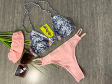 Load image into Gallery viewer, DAISY - Three Piece: Sexy Snake Bikini and Hair Elastic Hair Scrunchie.