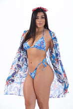 Load image into Gallery viewer, ISLEY - Mermaid Three Piece Tie Dye Bikini and Cover Up
